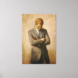 Toile Portrait officiel de John F. Kennedy par Aaron