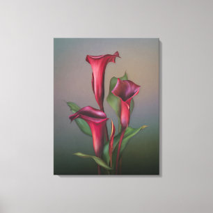 Toile Portrait "rouillé " du zantedeschia de Jaguarwoma