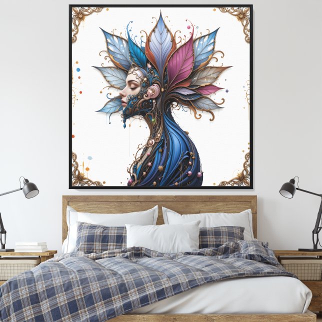 Toile Portrait surréaliste (Insitu(Chambre))