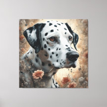 Portraits de races de chiens de fleurs 3