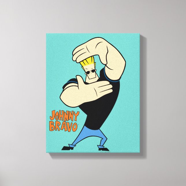Toile Pose de trame photo Johnny Bravo (Recto)