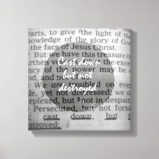Toile Poser mais pas détruire le versets de la Bible