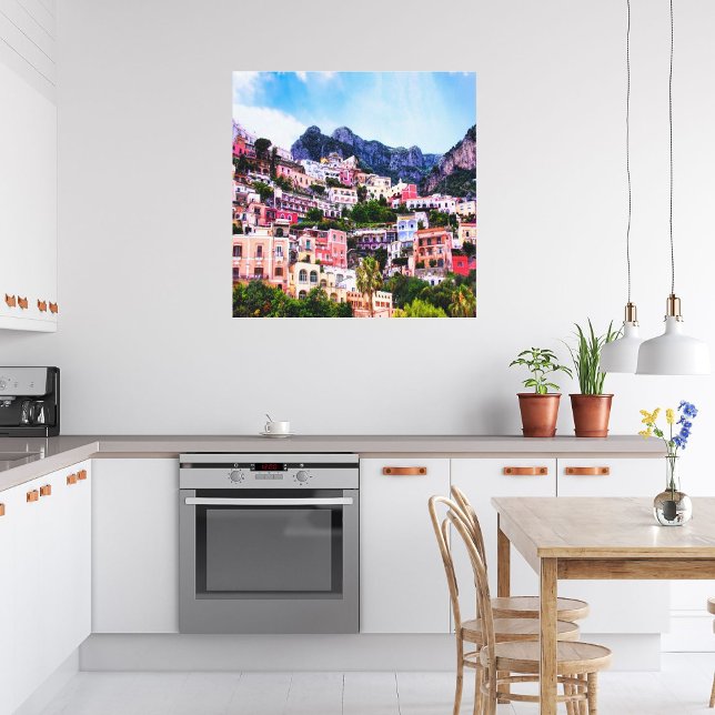 Toile Positano coloré, Italie (Créateur téléchargé)