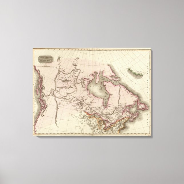 Toile possessions britanniques en Amérique du Nord (Recto)