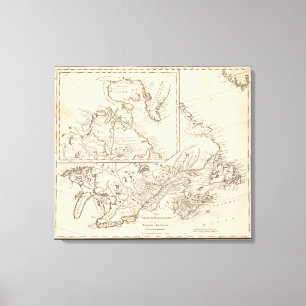 Toile Possessions britanniques en Amérique du Nord