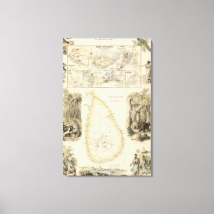 Toile Possessions britanniques en mer d'Inde