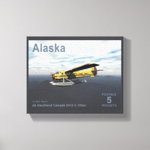 Toile Postage en Alaska - de Havilland DH3-C Otter