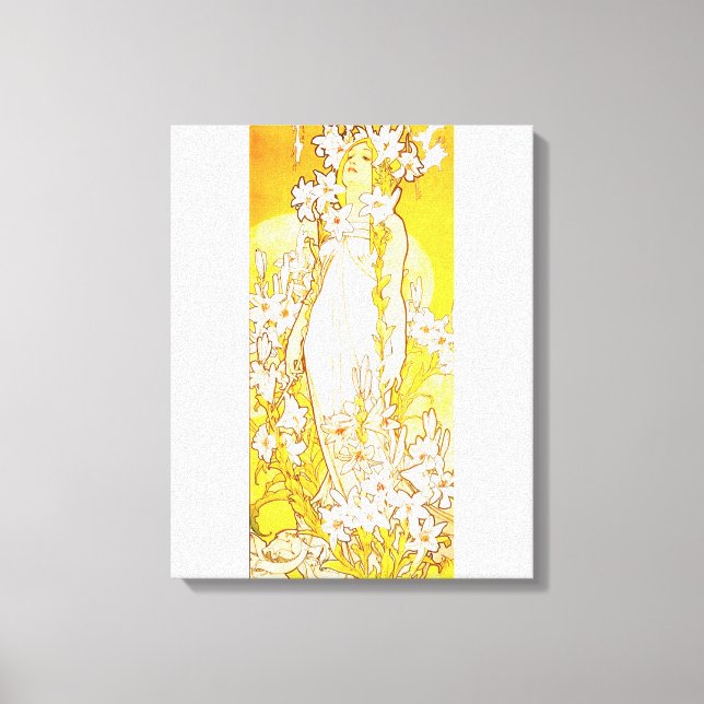 Toile Poster Alphonse Mucha Lily (Recto)
