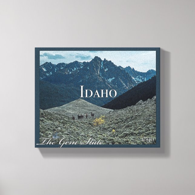 Toile Poster Art Idaho (Recto)