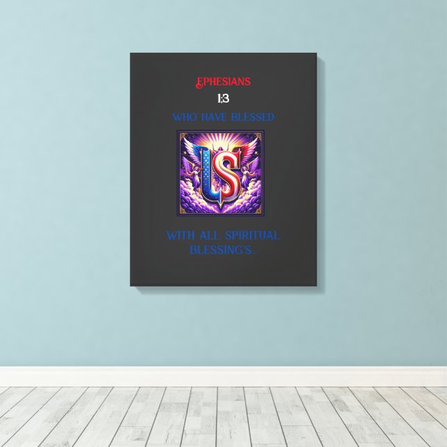 Toile Poster brillant (Insitu (Plancher de Bois))