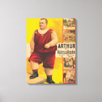 Poster De Cirque vintage D'Arthur Le Colossal Enfa