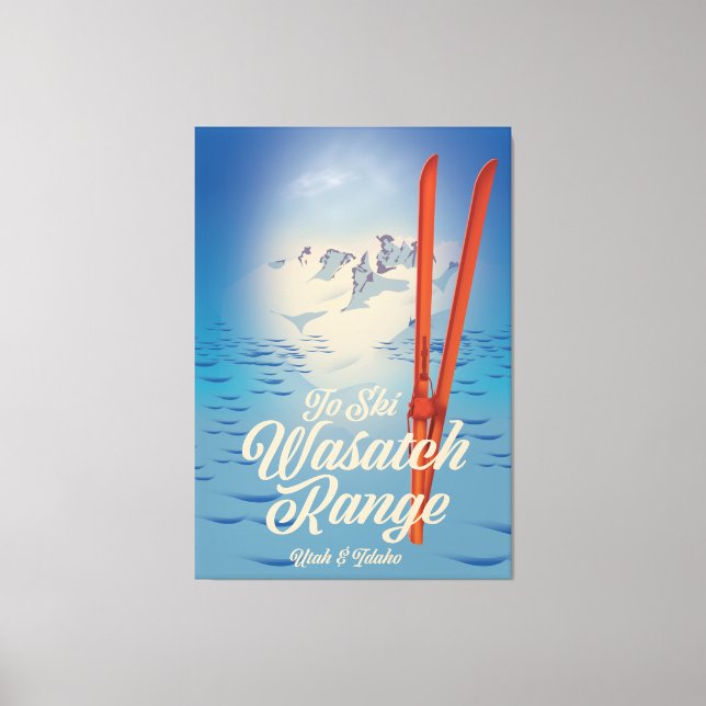 Toile Poster de la gamme Wasatch Utah & Idaho (Recto)