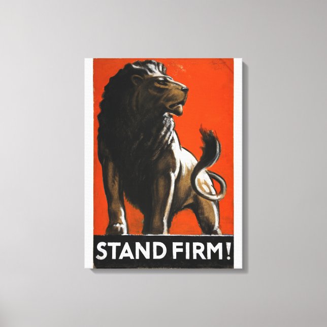 Toile Poster de l'artiste Tom_Propaganda Stand Firm (Lio (Recto)
