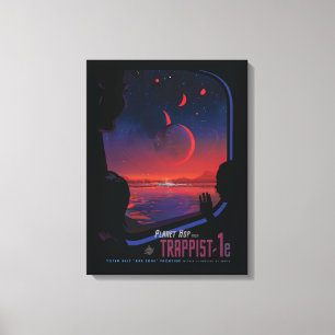 Toile Poster de l'espace rétro - Les spectateurs observe