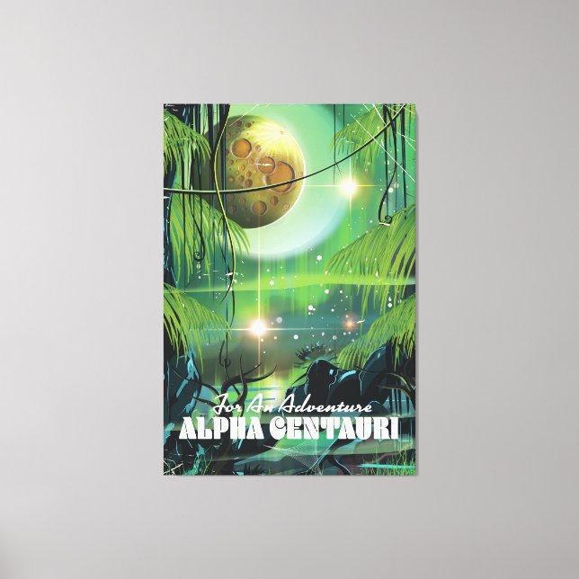 Toile Poster de science-fiction pour marais rétro Alpha  (Recto)
