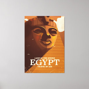 Toile poster de vacances en Egypte vintage