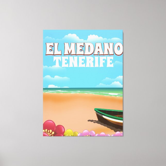 Toile poster de voyage de plage El Medano Tenerife (Recto)