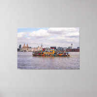 Poster Du Ferry Liverpool Skyline Et Mersey