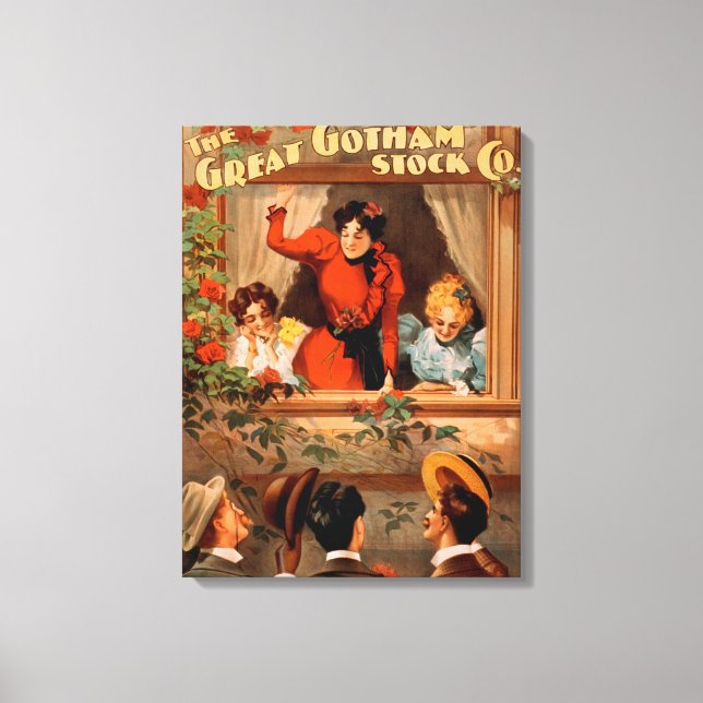 Toile Poster du Great Gotham Stock Co. (Recto)