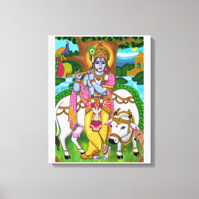 Toile Poster Lord Krishna (Recto)