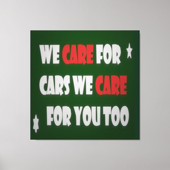 Toile Poster Pour Les Voitures (Recto)