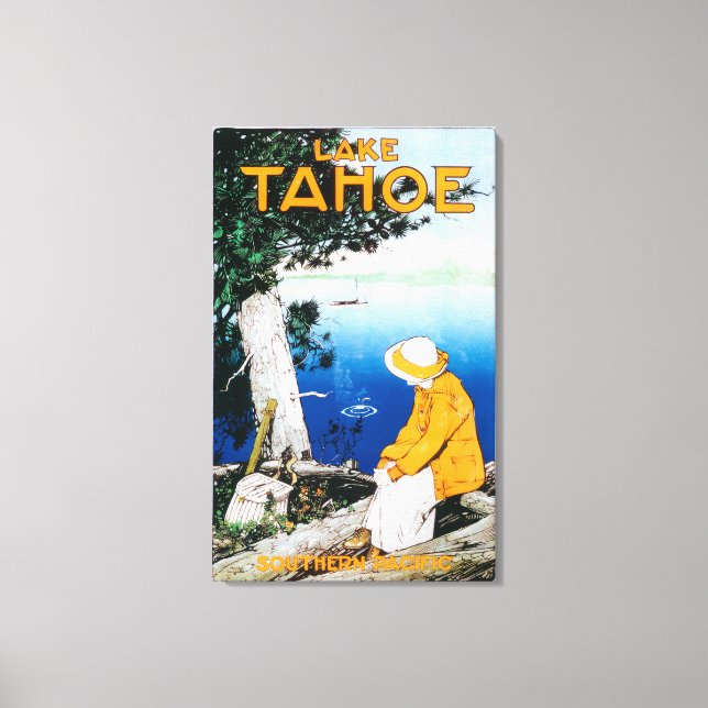 Toile Poster promotionnel du lac TahoeLake Tahoe, CA (Recto)