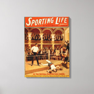 Toile Poster "Sporting Life" Boxe Théâtre