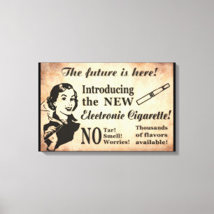 Toile Poster Vaping Style vintage
