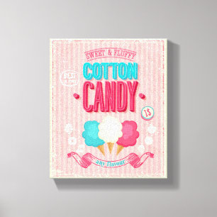 Toile Poster vintage Cotton Candy