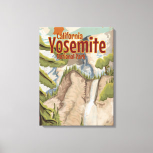 Toile Poster vintage Yosemite
