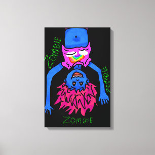 Toile Poster Zombie