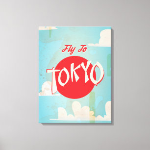 Toile Posters vintage Tokyo, Japon