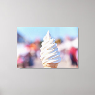 Toile Poteau de crème glacée à servir doux