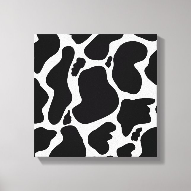 Toile Pots de vache noir simple Animal (Recto)