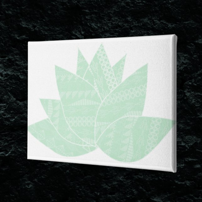 Toile Poules et poules Succulentes Moderne Lime Vert Rés (Créateur téléchargé)