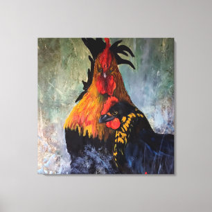 Toile Poulet de coq Russe ferme animal