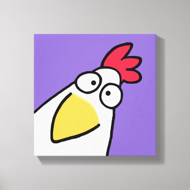 Toile POULET violet SÉRIEUX par Sandra Boynton (Recto)