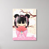 Poupée Dream Kokeshi 18" x 24" Enveloppée