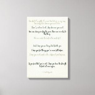 Toile Pour ce que ça vaut Par F Scott Fitzgerald