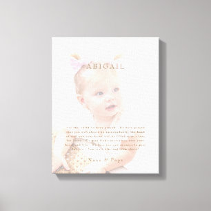 Toile Pour cet enfant, nous avons prié la photo