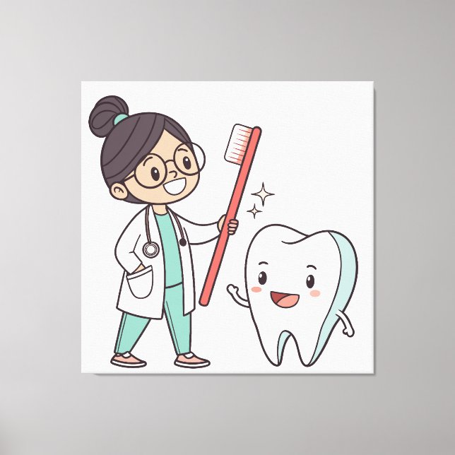 Toile pour dents et dentistes (Recto)