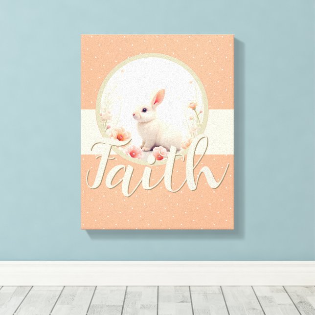 Toile Pour Lapin Blanc Crémeux de Pépinière (Insitu (Plancher de Bois))