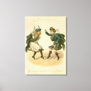 Toile Pour vieux Lang Syne - de bons Joyeux Noëls