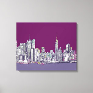 Toile Pourpre de New York NYC