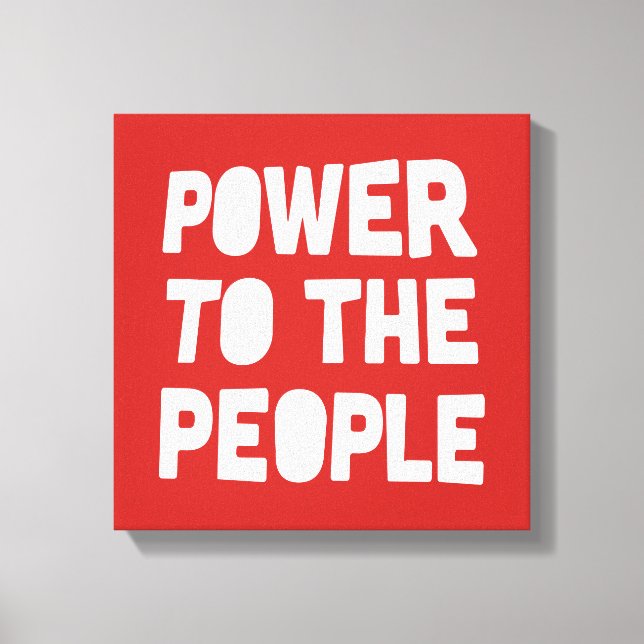 Toile Pouvoir Au Peuple (Recto)
