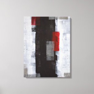 Toile 'Power Trip' Art Abstrait noir et blanc