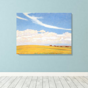 Toile Prairie après l'orage par Maynard Dixon, Art ancie