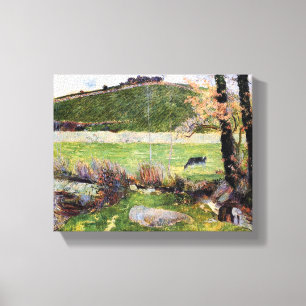 Toile Pré au bord d'Aven par Paul Gauguin