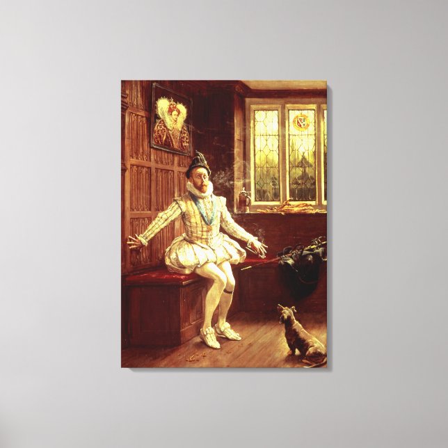Toile Première fumée de Sir Walter Raleigh (Recto)