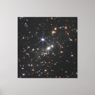 Toile Première vue profonde de l'univers de Webb
